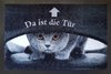 Fußmatte Trendstern Katze "Da ist die Tür"