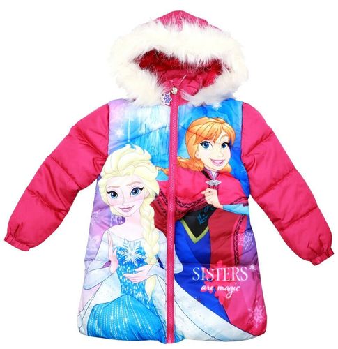Disney Frozen Eiskönigin Thermojacke Wintermantel mit Kapuze