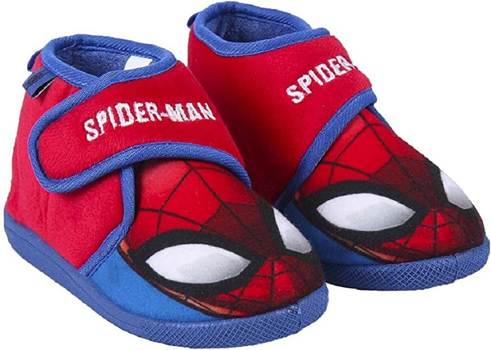 - - Hausschuhe Kinder 23 Trendstern mit Schuhe Gr. 28 Spiderman Klettverschluss